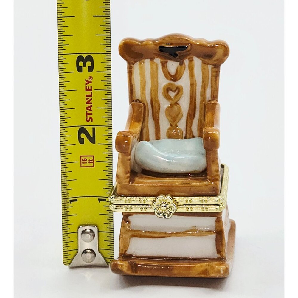 Adorable 3.25" Rocking Chair Trinket Box - Picture 6 of 6